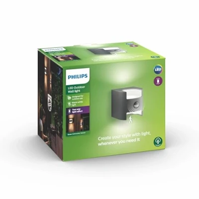 Imagen de Philips myGarden Grass Aplique de exterior, con sensor movimiento, LED, 4.5 W, IP44, aluminio, color antracita