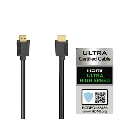 Imagen de Cable HDMI Hama 00205241, 8K, 1.0 m, Negro