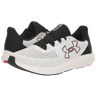 Imagen de Under Armour UA Charged Pursuit 3 BL, Zapatillas para Correr Hombre, White Black Red, 41 EU
