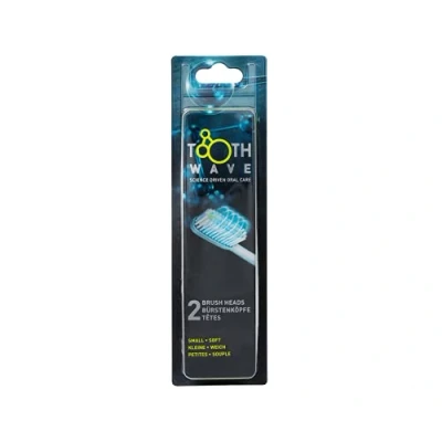 Imagen de Silk&#039;n ToothWave TWRS2PEUS001 Cabezales para cepillo (2 unidades, cerdas blandas y pequeñas), color blanco