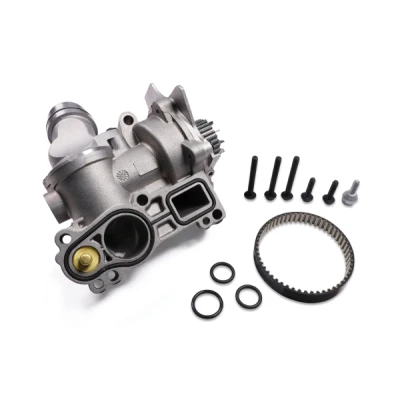 Imagen de HEPU P681 bomba de agua con juntas tornillos, sensor temperatura motor, termostato montado en mecánico Metal XT Professional