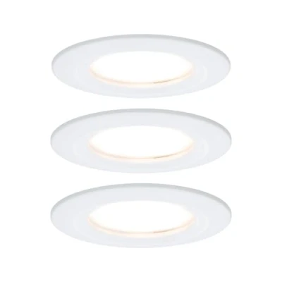 Imagen de Paulmann set de 3 focos LED Slim Coin, atenuable, blanco