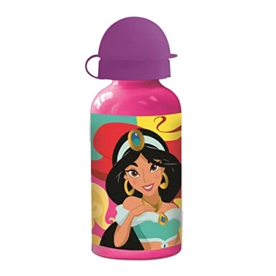 Imagen de botella de aluminio para niños cantimplora infantil agua reutilizable 400 ml Princesas Disney