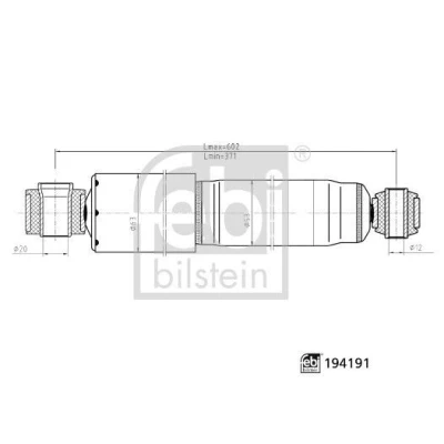 Imagen de FEBI BILSTEIN 194191 Amortiguador MAZDA: BT 50 Pick up