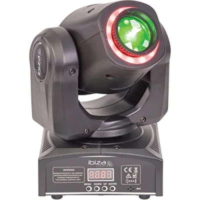 Imagen de MHSPOT30 FX Ibiza CABEZA MOVIL &#039;SPOT y ANIMACION&#039; 2 EN 1 DE LED CON CONTROL DMX