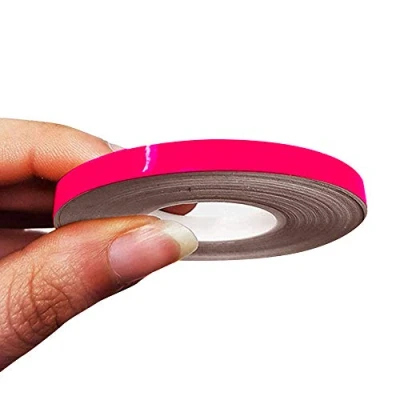 Imagen de 4R Quattroerre.it 10476 Franjas Trim Tiras Adhesivas para Coche, Fucsia Neón, 5 mm x 10 MT
