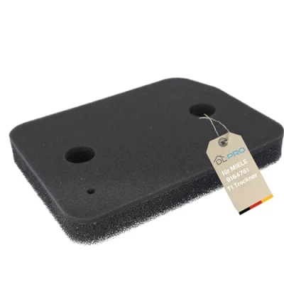 Imagen de DL pro Filtro de espuma 2 capas 207x155mm base para Miele 9164761 el intercambiador calor Secadora condensador