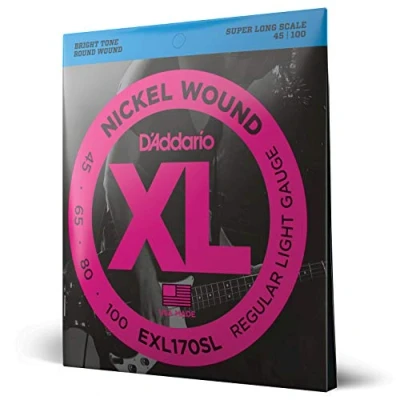 Imagen de D&#039;Addario Cuerdas Bajo Electrico EFX170 FlexSteels, Ligero, 45 100, Escala superlarga