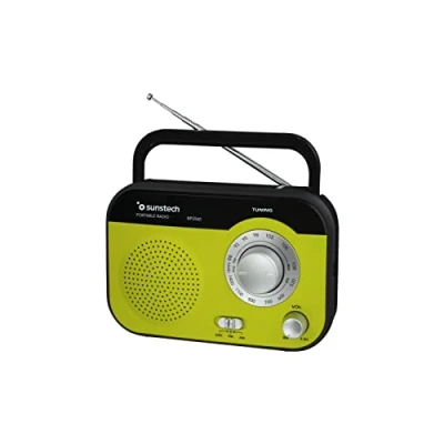 Imagen de Sunstech RPS560GN Radio de Sobremesa (AM/FM, 800 mW RMS), Color Verde
