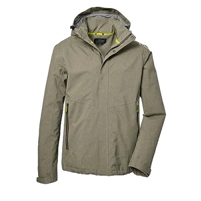 Imagen de killtec Hombre Chaqueta funcional/chaqueta de exterior con capucha desmontable KOS 53 MN JCKT, sage, XXL, 41333 000