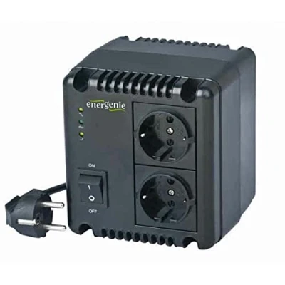 Imagen de EnerGenie EG AVR 1001 Regulador y estabilizador automático de voltaje CA, LED, 220 V 1000 VA