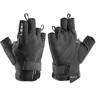 Imagen de LEKI Guantes de Hombre para Mujer, Nordic Breeze Shark Short Black White 11