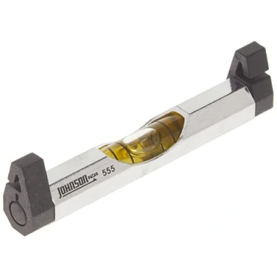 Imagen de Johnson Level &amp; Tool 555 nivel de línea aluminio, 3 pulgadas, plata, 1