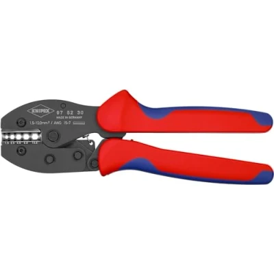 Imagen de Knipex PreciForce® Alicate para crimpar terminales bruñido, con fundas multicomponentes 220 mm 97 52 30