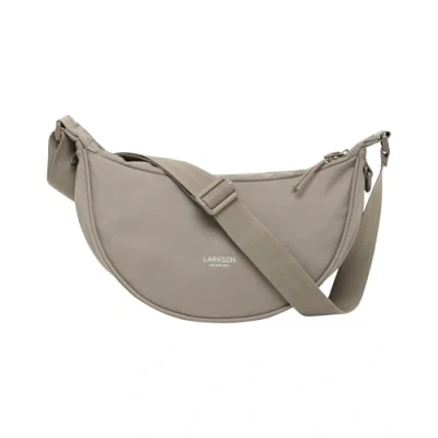 Imagen de LARKSON Bolso Bandolera Mujer Gris Solveig Small Riñonera de Media Luna Bolsa Ocio Moda para Viajes, Trabajo Compartimentos Grandes Correa Ajustable