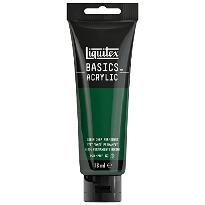Imagen de Liquitex Basic Acrylic Tubo de Pintura Acrílica, 118 ML, Verde (Verde Oscuro Nuevo)