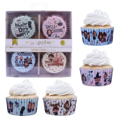 Imagen de PME Harry Potter Cápsulas para Cupcakes Forradas de Aluminio, Set 60, Hechizos
