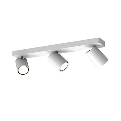 Imagen de Mantra Iluminación. Modelo SAL. Regleta de techo con 3 focos fabricado en aluminio acabado color blanco mate