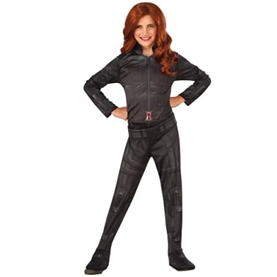 Imagen de Rubies Avengers Disfraz de Viuda Negra, Black Widow Classic para niña, talla 3 4 años ( 620767 S)