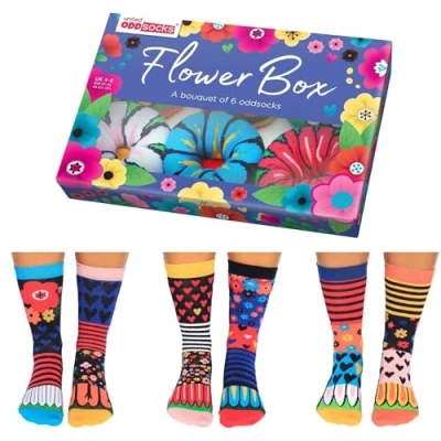 Imagen de Oddsocks Flower Box Calcetines de flores (6 unidades, 37 42, Mehrfarbig)