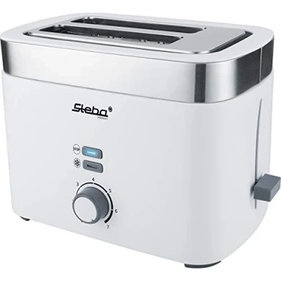 Imagen de Steba TO 10 Bianco, 930 W, 5.3 tons, Acero Inoxidable y plástico, 2 Ranuras, Blanco