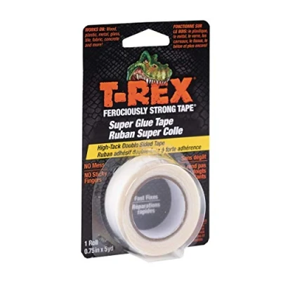 Imagen de T REX SGT Cinta de súper pegamento [doble cara]: 3/4 in. x 15 ft. (Claro)