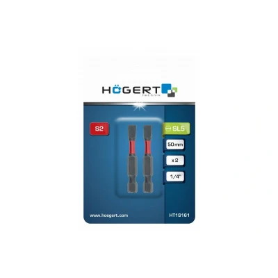 Imagen de Hogert Technik HT1S161 Punta de atornillar Acero para herramientas