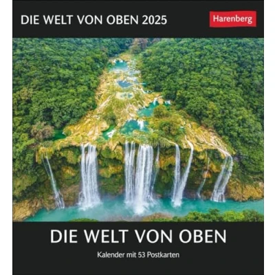 Imagen de Die Welt von oben Postkartenkalender 2025 Kalender mit 53 Postkarten: Spektakuläre Luftaufnahmen in einem Wochen Tischkalender zum Aufstellen. Postkarten Sammeln und Verschicken