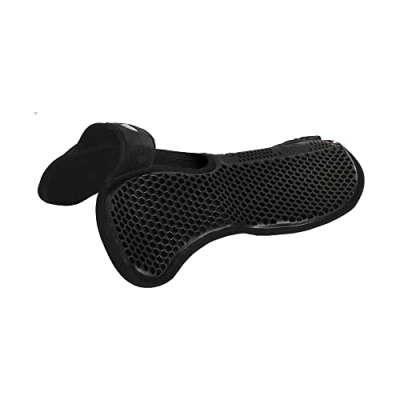 Imagen de Acavallo Wither Free Media almohadilla de gel hexagonal (micropilo), color negro