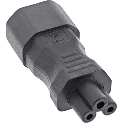 Imagen de InLine 16723B IEC 60320 C14/C5 Adaptador de Corriente para portátiles (3 Polos)