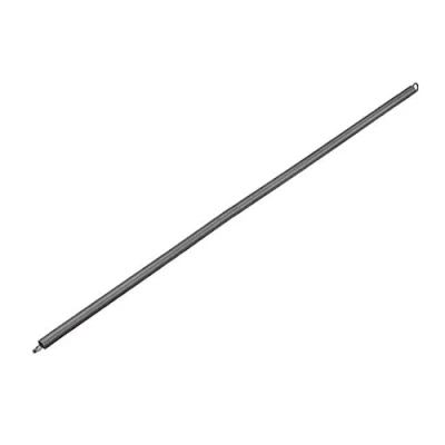 Imagen de sourcing map Resorte de extensión: diámetro del alambre 0,6 mm, exterior 6 acero longitud libre 300 mm tensión doble gancho pequeño