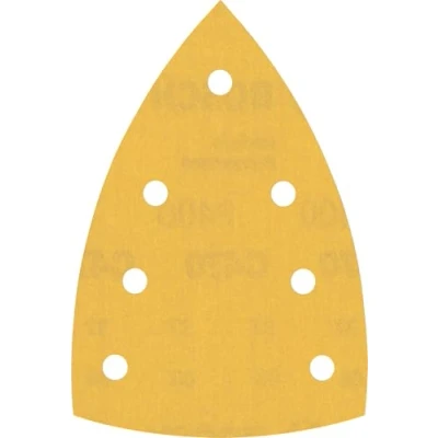 Imagen de Bosch Professional 10x Lijas Expert C470 con 7 agujeros (para Madera dura, Pintura sobre madera, 100 x 150 mm, grano 400, accesorios Multilijadora)