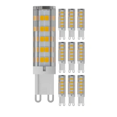 Imagen de ledscom.de 10 unidades Bombilla LED G9, blanca (3800 K), 4,4 W, 596 lm