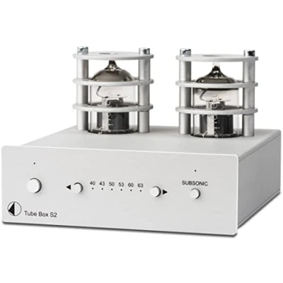 Imagen de Pro Ject Tube Box S2 High End Preamplificador para fono, color plateado