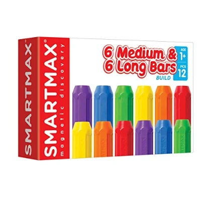 Imagen de SMARTMAX XT Set, 6 Medium &amp; Long Bars, Magnetic Discovery Extension 12 Pieces, 1+ Years