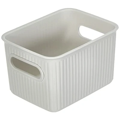Imagen de Tatay Caja Organizadora Rectangular Baobab, 1,5L de Capacidad, Polipropileno, Libre BPA, Color Blanco Pergamón, Medidas 12.5 x 16.4 10