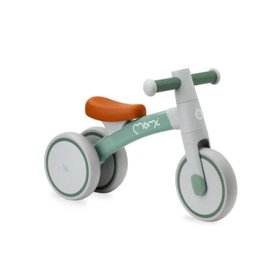 Imagen de MoMi Bicicleta Infantil Tedi niños (máx. Peso Corporal: 25 kg), Mini Triciclo con Ruedas de plástico a Prueba pinchazos, Marco Metal Ligero 1,2 kg, Bebés Unisex, Verde