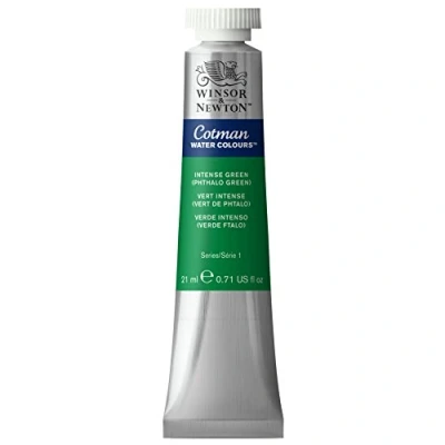 Imagen de Winsor &amp; Newton Cotman Tubo Acuarela, 21 ml, Color Verde ftalo Intenso