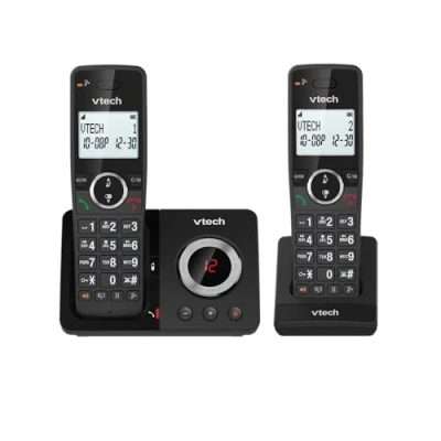 Imagen de VTech Teléfono Digital inalámbrico ES2051 contestador telefónico Doble, Bloqueador de Llamadas no deseadas