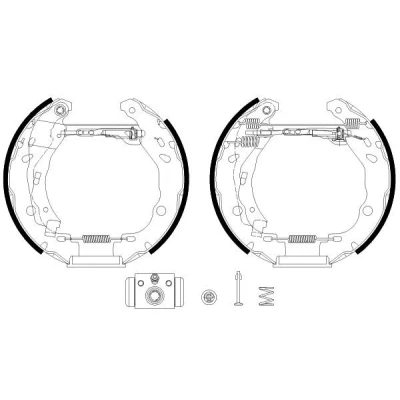 Imagen de TEXTAR 84083201 Zapatas de freno 203 39 con cilindro rueda, accionador RENAULT: CLIO 2, 4, 2 Kasten, DACIA: SANDERO