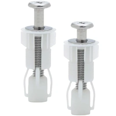 Imagen de 2 Piezas Tornillos Tapa WC,Fijación Bisagra Asiento Inodoro,Universal,Material de Nailon,para Inodoro (Estilo 2)