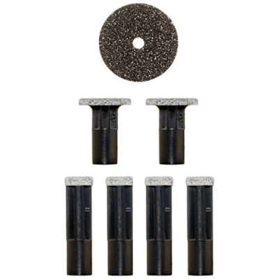 Imagen de discos de repuesto PMD Personal Microderm Incluye 2 pequeños, 4 grandes y 1 filtro Para uso con Classic, Plus, Pro Man Cuerpo/ Negro