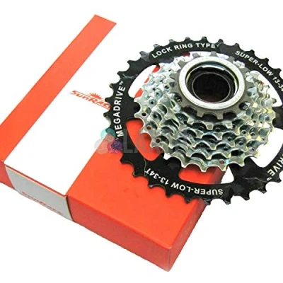 Imagen de Sunrace Rueda fija Sturmey Archer MFM4S de 7 CV, compatible con dientes, roscada velocidades, cromada