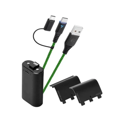 Imagen de EgoGear SCH10 Play, Charge Kit Xbox Series X S, One 32h de duración Negro