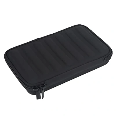 Imagen de Funda de Armónica Hohner, Estuche Almacenamiento, Fundas y Bolsas para 7 Armónicas Cuero PU Negro con Cremallera