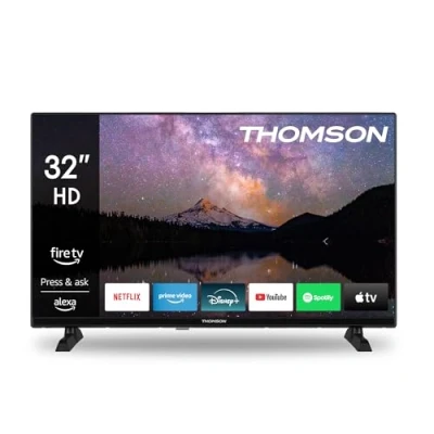 Imagen de THOMSON 32 Pulgadas HD LED Fire TV (Control de Voz Alexa, compatibilidad con AirPlay, sintonizador Triple, Bluetooth, HDMI, Puertos USB, AV IN y Ci+)