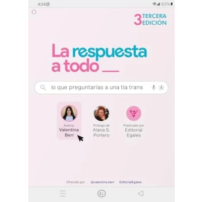 Imagen de La respuesta a todo lo que preguntarías una tía trans 3 Ed (COLECCION G)