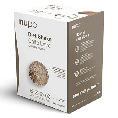 Imagen de NUPO Diet Shake Café con Leche Batidos dietéticos de primera calidad para el control peso I Batido sustitutivo comidas probado clínicamente 12 Raciones Sin OMG