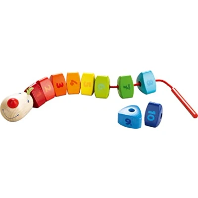 Imagen de HABA 302161 Threading Game Number Dragon for Ages 2 Years and Up (Made in Germany)