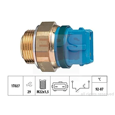 Imagen de EPS 1.850.201 Interruptor de temperatura, ventilador del radiador M22x1,5 Made in Italy OE Equivalent PEUGEOT: 306 Hatchback, Partner I Combispace